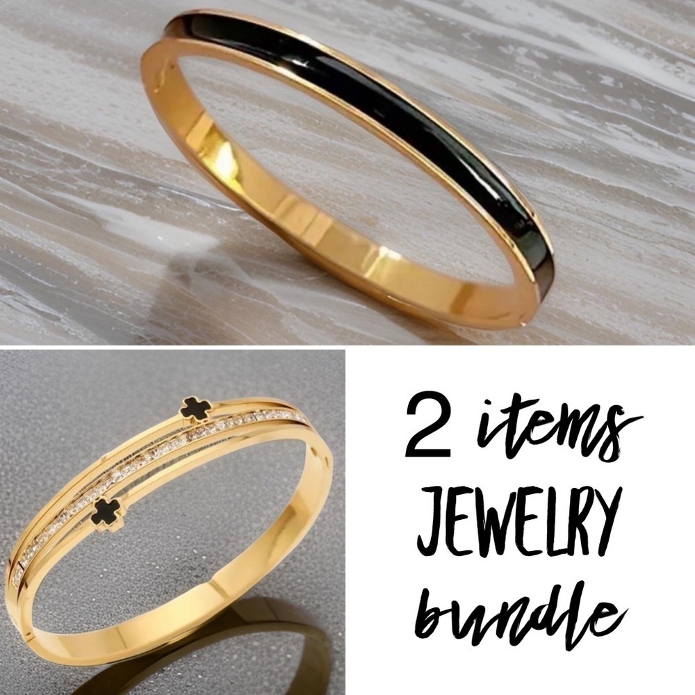Women’s Elegant Bangle Bundle Lot Set 1 - 2 piece